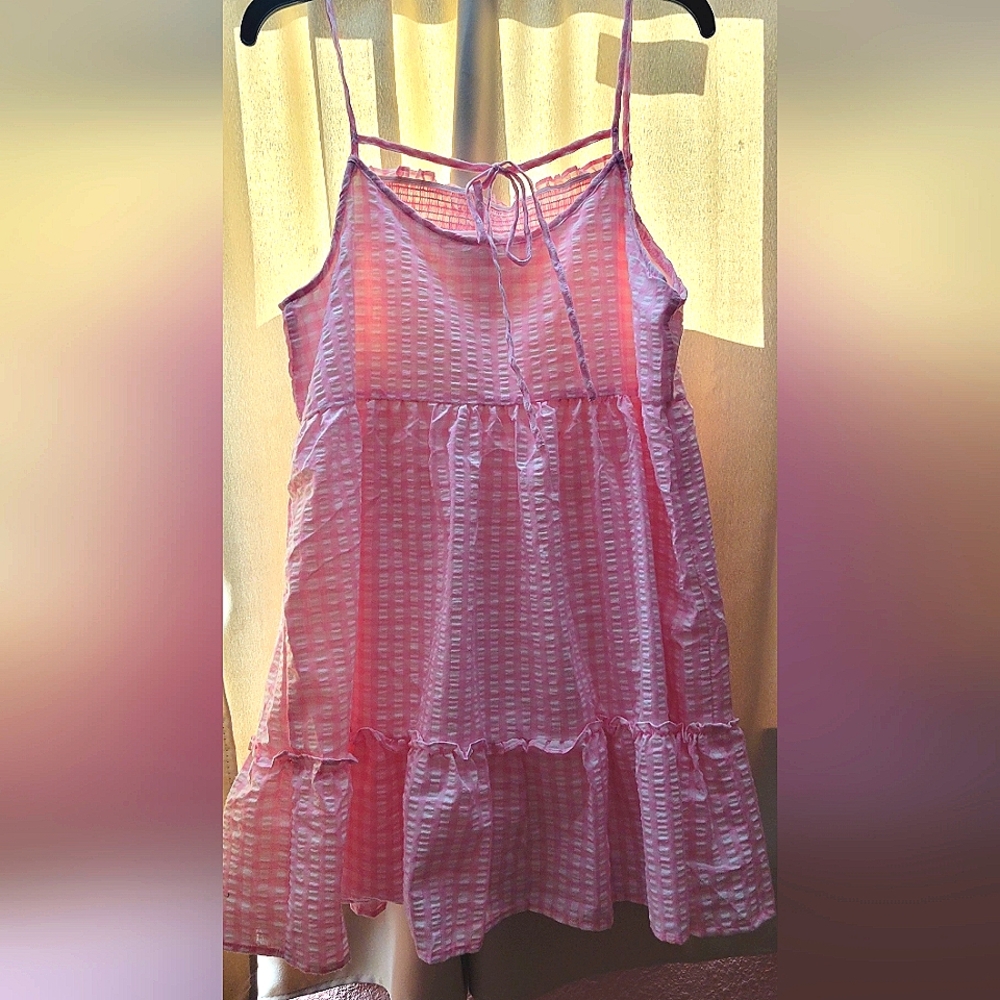 Plaid Pink Dress